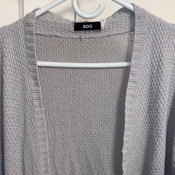 BDG Gray Turquoise Medium Cardigan Sweater - Picture 7 of 10